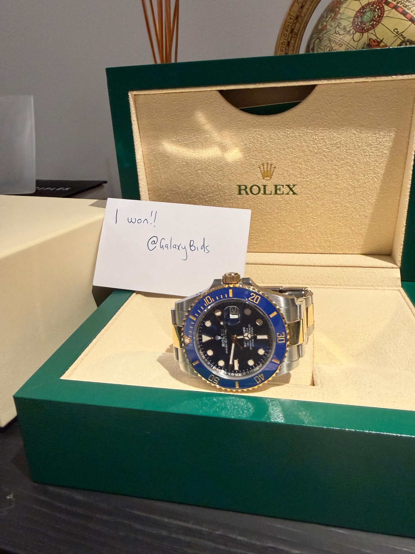 Rolex Submariner won on BidSlam