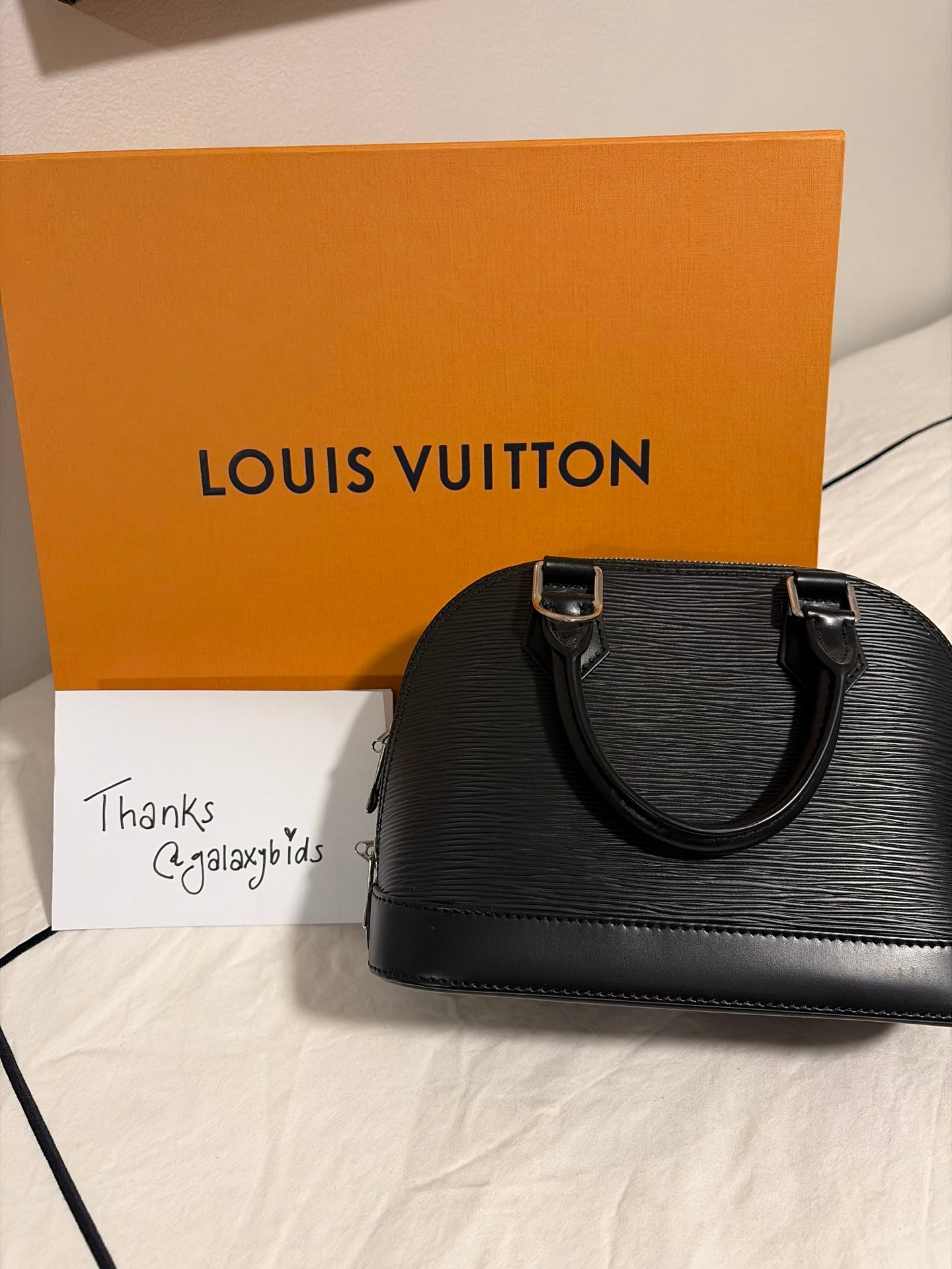 Louis Vuitton Alma BB won on BidSlam